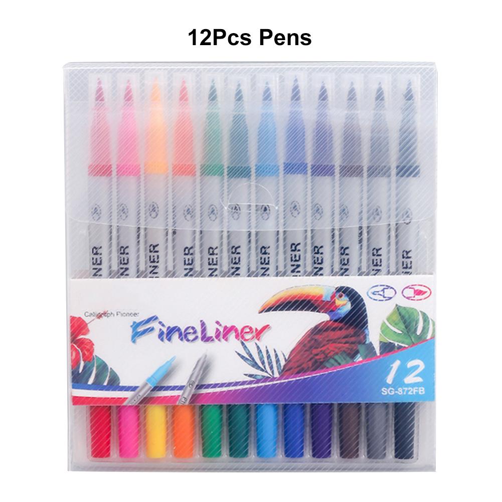 ankishi Dual Markers Brush Pen, Colored Pen Fine Point Art Marker