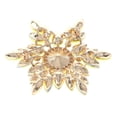thumbnail image 2 of Large Crystal Flower Brooch, 2 of 2