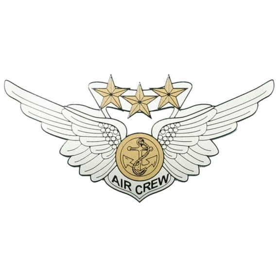 Combat Aircrew Wing 6" Decal - Veteran Owned Business