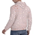 thumbnail image 6 of Sikiie Rose Gold Abstract Spots 1 Men's Hoodie, Essentials Hoodie, Sweatshirt, Pullover Hooded Sweatshirt for Men-X-Large, 6 of 7