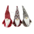 thumbnail image 2 of Northlight Santa Gnome Christmas Ornaments - 4.5" - Red and Brown - Set of 3, 2 of 5