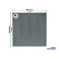 thumbnail image 4 of Slab Dream Lab 12"X12" Slab Lite Baseplate for All Major Building Bricks and Blocks (Gray, 4-Pack), 4 of 6