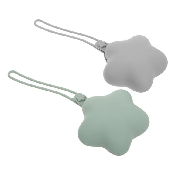 MLINS 2PCS Silicone Pacifier Holder Case Portable Pouch for Newborn Baby Pacifiers for Boys and Girls
