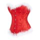 thumbnail image 5 of Corsé De Navidad Para Mujer, Tops, Empalme, Hebilla Delantera, Atar En La Espalda, Disfraz De Cosplay XBTCLXEBCO XS;Red, 5 of 6