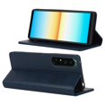 thumbnail image 3 of For Sony Xperia 1 Iv Pu Leather Protective Cover Auto-Absorbed Wallet Stand Design Phone Case, 3 of 5