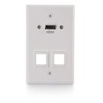 thumbnail image 1 of C2G 60161 Plaque Murale HDMI Passage Simple - Blanc, 1 of 1