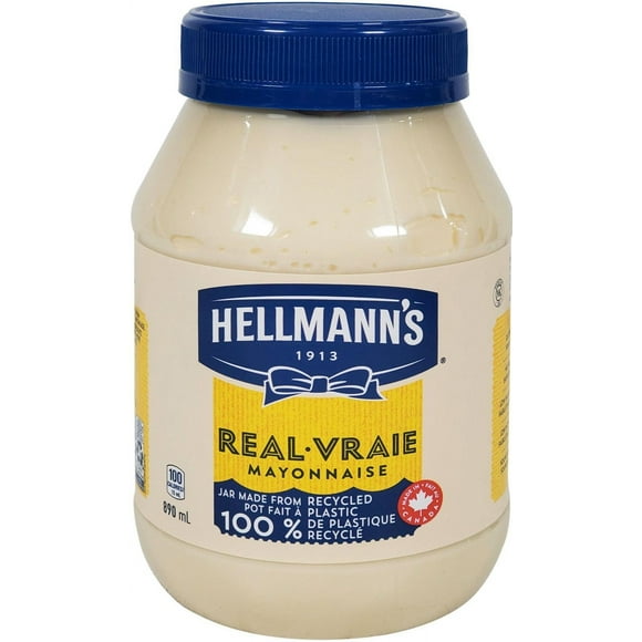 Hellmann's Mayonnaise - Lot de 10 - 890ml - le Condiment Classique pour Chaque Cuisine (10ct)