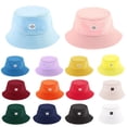 thumbnail image 4 of Sombrero de mujer Sombrero de pescador Smiley Face Sunbonnet MABOTO Blanco, 4 of 7