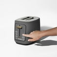 thumbnail image 6 of Beautiful 2 Slice Toaster with Touch-Activated Display, Oyster Gray by Drew Barrymore, 6 of 8