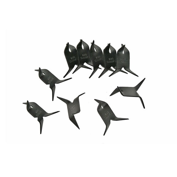 SZCO 10 Piece Black Metal Caltrop Style Decorative Set – Compact Stainless Steel Display Pieces for Collectors