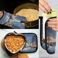 thumbnail image 5 of 2PCS Pot Holders and Oven Mitts Sets Cooking Gloves Kitchen Gloves Heat-Resistant Non-Slip for Baking Cooking Christmas Snow Scene, 5 of 5