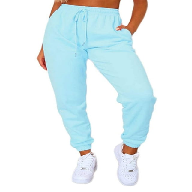 Women Loose Cargo Pants Sweatpants High Waist Drawstring Jogger Pants
