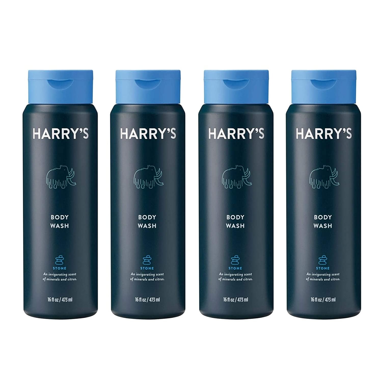 Harry's Men's Body Wash Stone, 64 Fl Oz (Pack of 4)