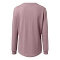 thumbnail image 4 of Womens Large Loose Solid V Neck Casual Loose V Neck Top T Shirt Womens Turtle Neck Long Sleeve Tops Womens Workout Tops Loose Fit Loose Fit Athletic Tops for Women Pack of Long Sleeve T Shirt Women, 4 of 4