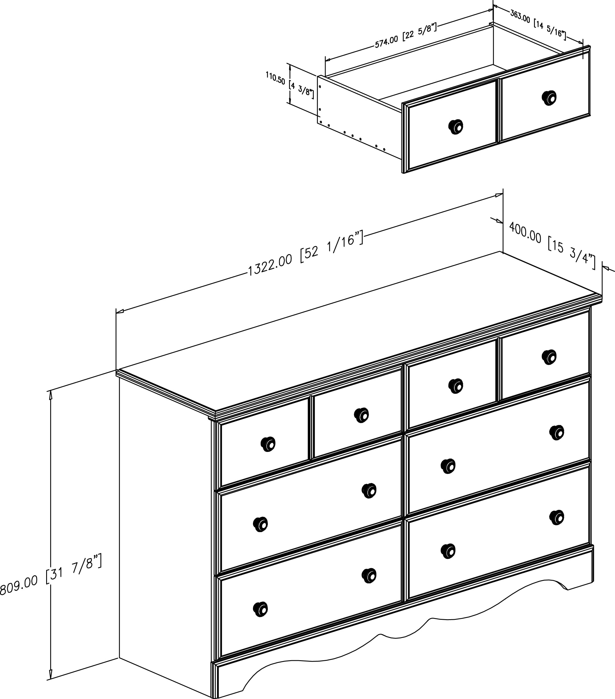 Dresser Dimensions Dresser Dimensions