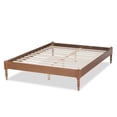 thumbnail image 3 of Baxton Studio Cielle Mid-Century Wood Platform Full Bed in Ash and Walnut, 3 of 9