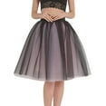 thumbnail image 1 of Falda de tul hasta la rodilla con tutú en capas para mujer: estilo vintage, fajín de satén desmontable, trabillas para cinturón, para fiestas/baile de graduación, 1 of 4