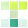 thumbnail image 1 of 7 Pcs/1 Set Creative DIY Handmade Patchwork Fabric Cotton Cloth Piece Printing Cloth Sewing Fabric Quilting Fabric (Green), 1 of 6
