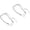 Silver, variant on 2 pcs set Cross Eternity Heart Anklets Waterproof Large Ankle Tennis Rhinestone Anklet Plus Size Anklet for Women Big Ankles Beach Summer Foot Jewelry for Women