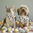 thumbnail image 2 of Dog Bandana 2 Pack,Halloween Leopard Print Ghosts Bats and Pumpkins Bandanas for Dogs,Cat Bandana,Small/ Large Dog Bandana 2 Size,Dog Bandanas Girl Boy, 2 of 5