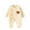 Yellow, variant on Odeerbi Baby Boys Girls Clothes Soft Cotton Rompers Spring Fall Cartoon Print Jumpsuits Baby Long Sleeve Printed Solid Color Onesie Round Neck Bodysuit White
