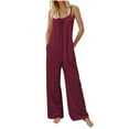 thumbnail image 1 of Birdeem Women Printed Summer Sleeveless Backless Loose Long Playsuits Rompers Jumpsuit, 1 of 4