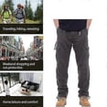 thumbnail image 2 of Pantalones de trabajo casuales de algodón holgados con múltiples bolsillos para hombre s202412243529, 2 of 5