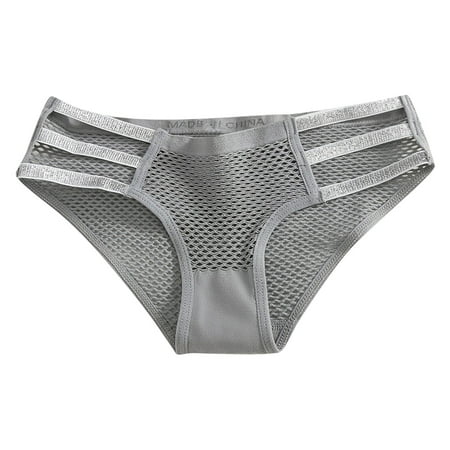 IUJSOY Cheeky Underwear for Women Cheeky Panties Lace Stretch High Cut Seamless Ice Silk Briefs