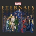 thumbnail image 2 of Women's Marvel Eternals Group Repeating  Graphic Tee Black 2X Large, 2 of 4