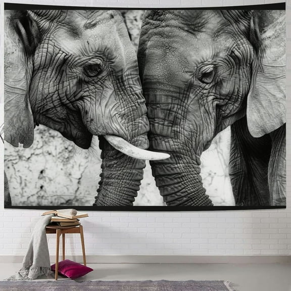 Autua Elephants Tapestry Wall Hanging Unique Style Graphic Tapestries Home Wall Decor Art for Living Room Bedroom Apartment Farmhouse Dorm 40x30inch