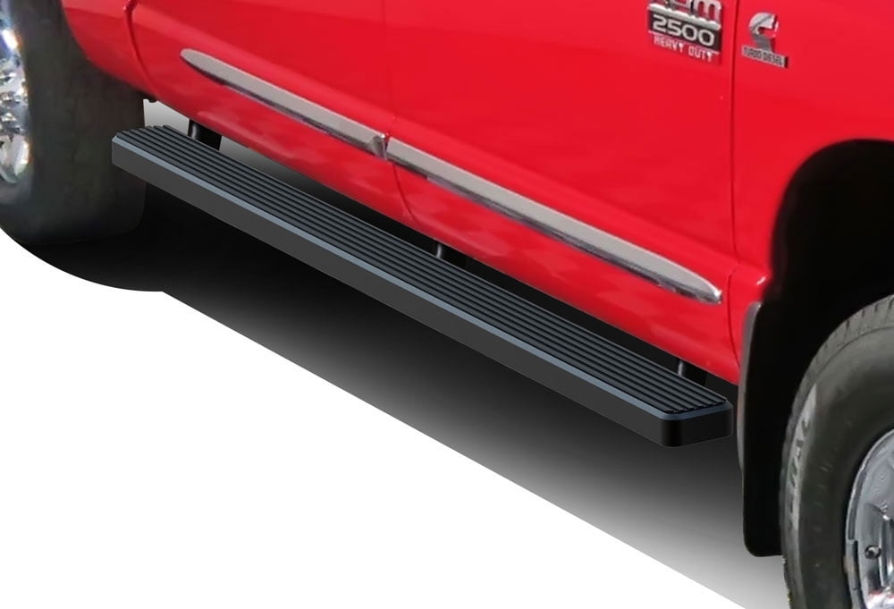 HD Ridez Polished Steel Running Boards For Ram 1500 (2019-2025 Crew Cab) - Anti-Slip Nerf Bars & Side Steps