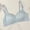 Blue, variant on ALLLIST Wirefree Women's Bras Unlined Full Coverage Training Floral Breathable Blue T Shirt Bras for Ladies Size S-XL