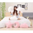 thumbnail image 2 of Creative Star Moon and Cloud Plush Pillows Stuffed Toys (Pink, Star), 2 of 6