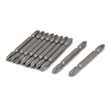 10PCS Magnetic Drywall Screwdriver Bits Set | PH2 Hex Shank, 65mm, Anti-Slip | For Power Drills & Plasterboard