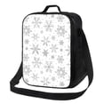 thumbnail image 1 of Fotbe Snowflake Minimalist Lonchera Bolsa de Almuerzo para Hombres y Mujeres, Lonchera de Gran Capacidad, Bolsa de Almuerzo Reutilizable, Bolsa Térmica Aislante, 1 of 7