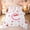 White Pink C, variant on meiyoeat Cute Cherry Letter C Queen Comforter Set for Girls, Bowknot Fruit Comforter Sets Queen, Pink, Pink Reversible 3-Piece, 1 Comforter and 2 Pillowcases