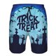 thumbnail image 3 of Balery Halloween Trick Or Treat Traje de Baño Estilo Hawaiano para Hombre, Shorts de Secado Rápido con Bolsillos-Large, 3 of 6