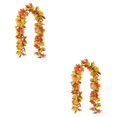 thumbnail image 4 of Wosthever Guirnaldas de hojas de arce artificiales colgantes portátiles DIY hojas de otoño falsas vides interior al aire libre boda cena fiesta Type3 NO3, 4 of 6