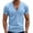 34# Light Blue, variant on Mens Deep V Neck T Shirts Short Sleeve Casual Tees 2026 Summer Breathable Athletic Basic Tops Slim Fit For Workout Black M