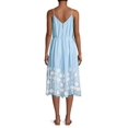 thumbnail image 4 of Milly CHAMBRAY Women's Becca Embroidered MIDI Dress, US 4, 4 of 4
