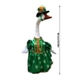 thumbnail image 4 of St. Patrick's Porch Goose Outfits for 23" Lawn Goose Statue Clothes Easter 4th of July Hat Tutu Skirt Costume, 4 of 8