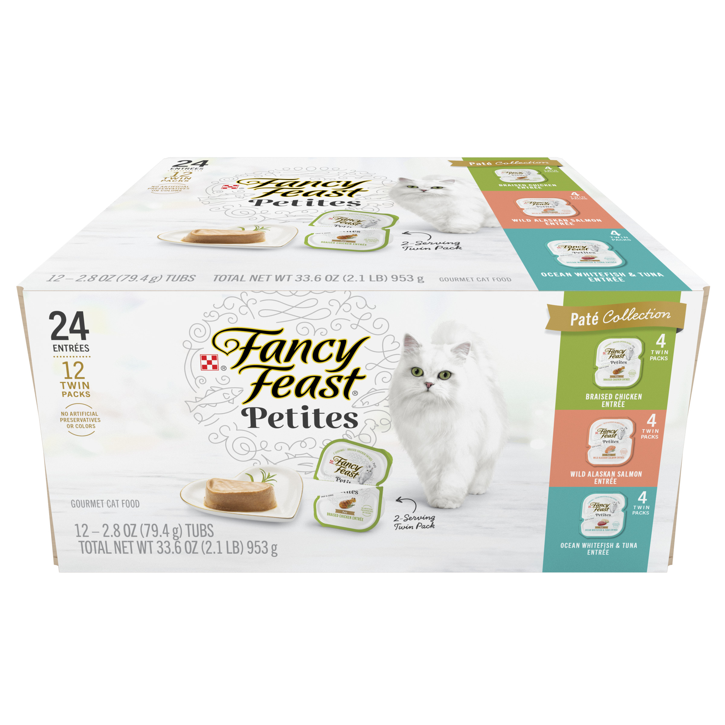 Purina Fancy Feast Petites Collection Wet Cat Food Variety Pack 2 8 Oz Purina Fancy Feast Petites Collection Wet Cat Food Variety Pack 2 8 Oz