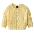 thumbnail image 4 of Tigivemen Girls Cozy Pullover Sweater Dressy Lightweight Knitted Cardigan Sweaters Size 4-5 Years, 4 of 5