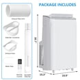 thumbnail image 6 of Aoile 9300 BTUs (14000BTU ASHRAE) Portable Air Conditioner with Exhaust Hose & Window Kit, Cools Rooms up to 750 Sq.Ft, 6 of 8