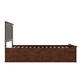 thumbnail image 5 of HomeStock Art Deco Dreams Full Solid Wood Platform Bed with Matching Footboard & Storage Drawers in Walnut, 5 of 6