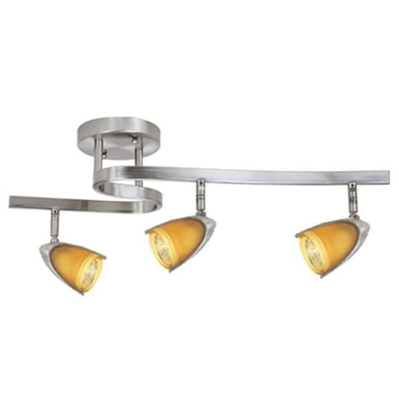 120V 3-Light GU10-50W Waverail, Amber