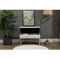 thumbnail image 5 of Storage Bench 35" Modern Luxury Entryway Bench Storage Living Room Foot Rest with Flipping Lid Upholstered Storage Rectangular Bench with Wood Legs for Bedroom End of Bed Bed Side Beige, 5 of 8