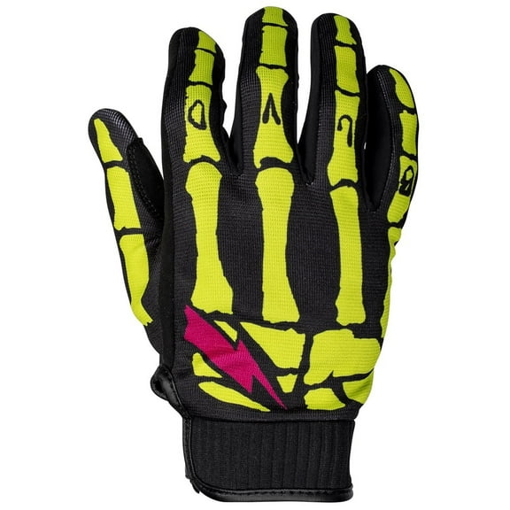 Cortech Hell-Diver Mens Textile Motorcycle Gloves Hi-Vis 3XL