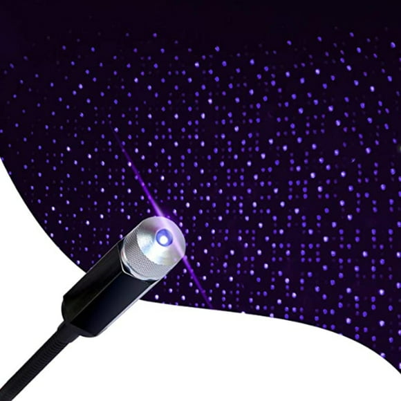 Luz De Cielo Para Techo De Automóvil USB, Giros Giratorios Cable Resistente Amplia Extensión De Estrellas Efecto De Iluminación Luz Ambiental Universal Para El