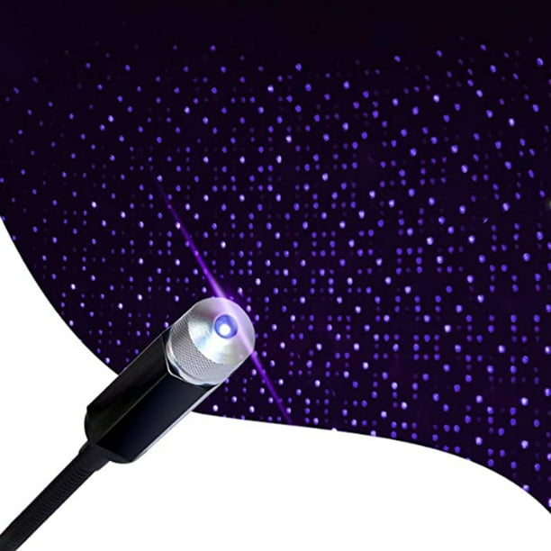 Luz de techo para automóvil, lámpara de techo de automóvil con USB, lámpara de decoración para interiores con estrellas, máxima eficiencia